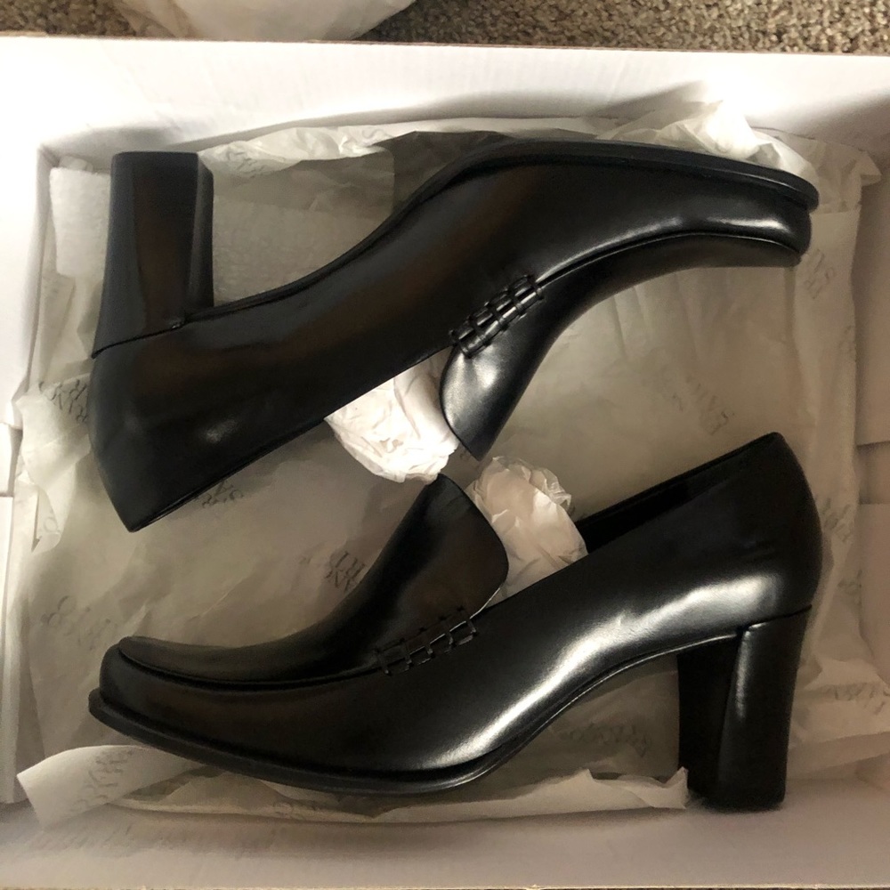 Black Loafer Heels